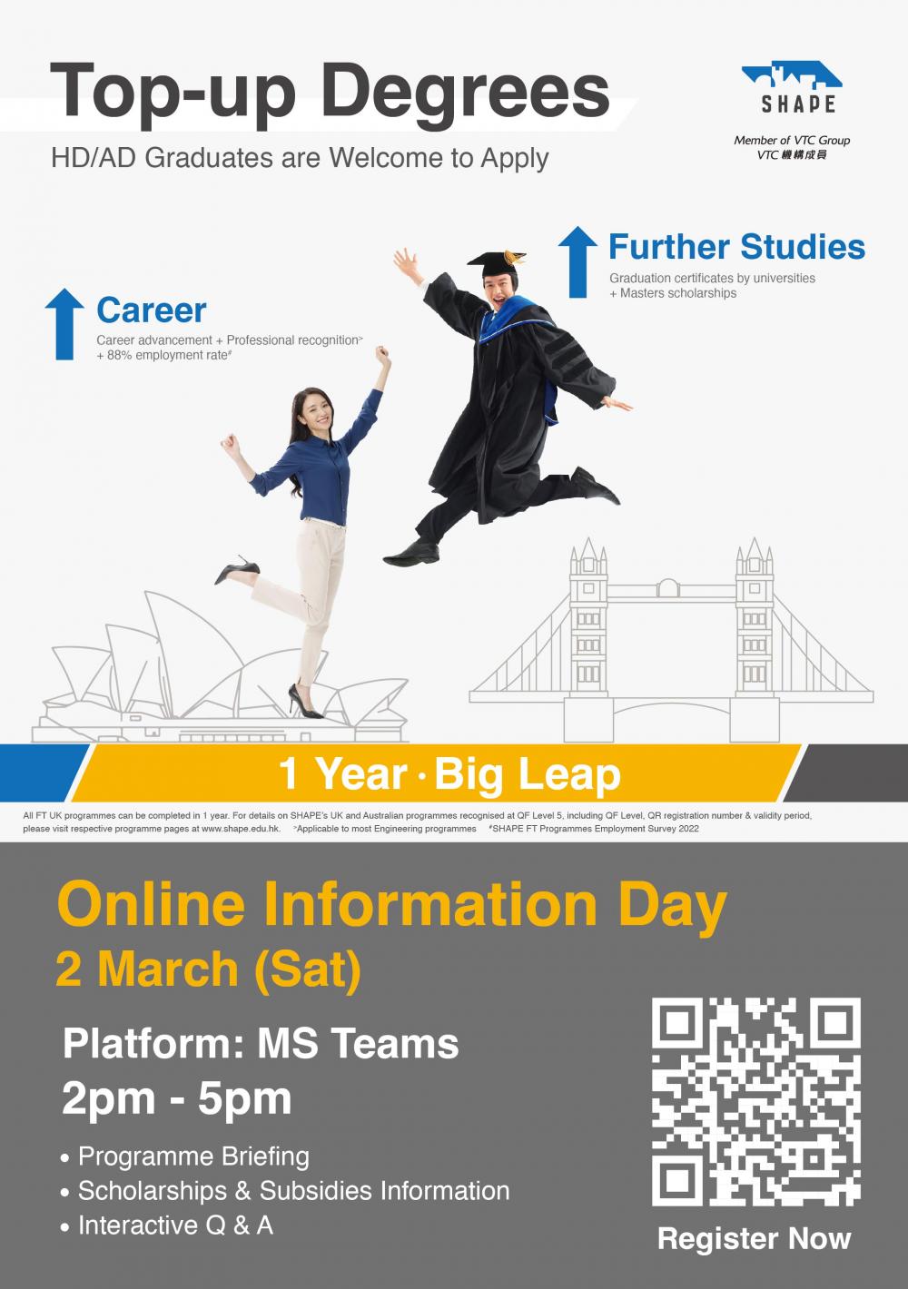 Topup Degrees Information Day (2 Mar 2024) SHAPE